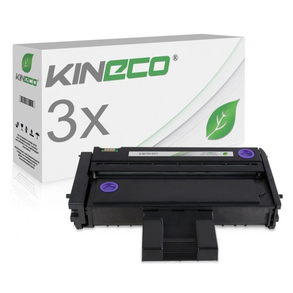 Kineco Multipack 3 Toner für Ricoh Type SP277 408160