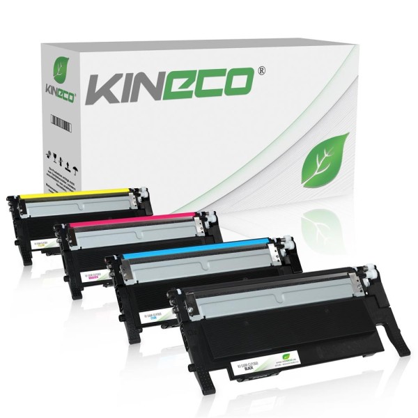 Kineco Set 4 Toner kompatibel zu Samsung CLP360 CLP365