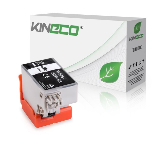 Kineco kompatibel für Epson Tintenpatrone C13T02G14010 / 202XL Schwarz [XL Füllmenge]