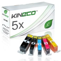 5 Tintenpatronen kompatibel zu Canon PGI-525 CLI-526 XL 