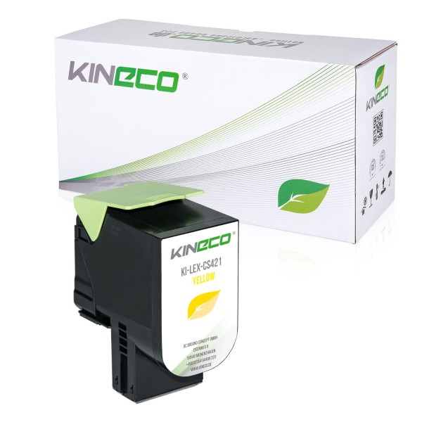 Kineco Toner kompatibel zu Lexmark CS421 78C20Y0 y