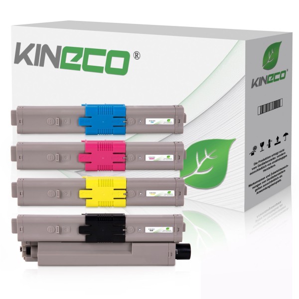 4 Toner kompatibel zu OKI C532 XL