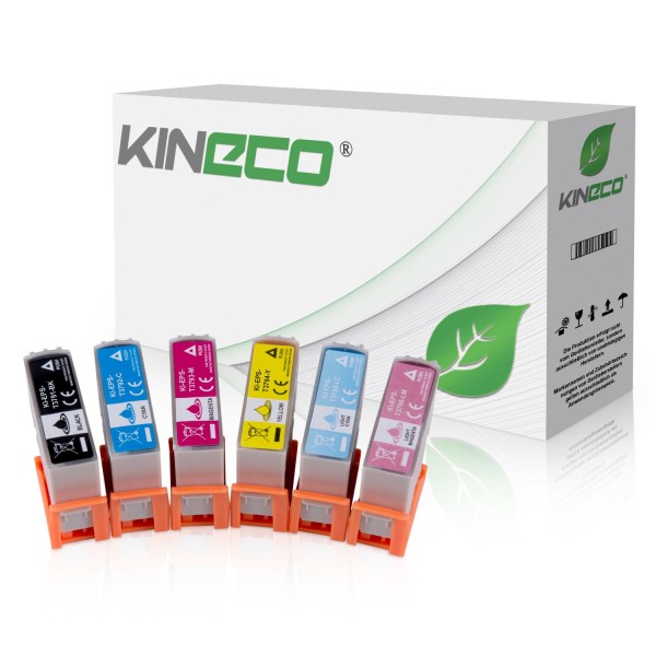 6 Tintenpatronen kompatibel zu Epson T3791-T3796 XP-8500 XXL