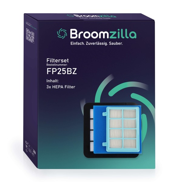 Broomzilla Filterset kompatibel zu Philips FC9328-34/49/53 FC9515/16 3x