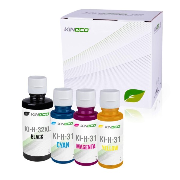 Kineco Multipack 4 HP Tintenpatronen 32XL / 31