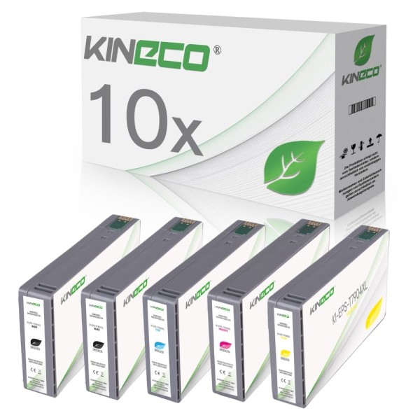 Kineco Multipack 10 Patronen Epson T7901-T7904 4xbk 2xcmy