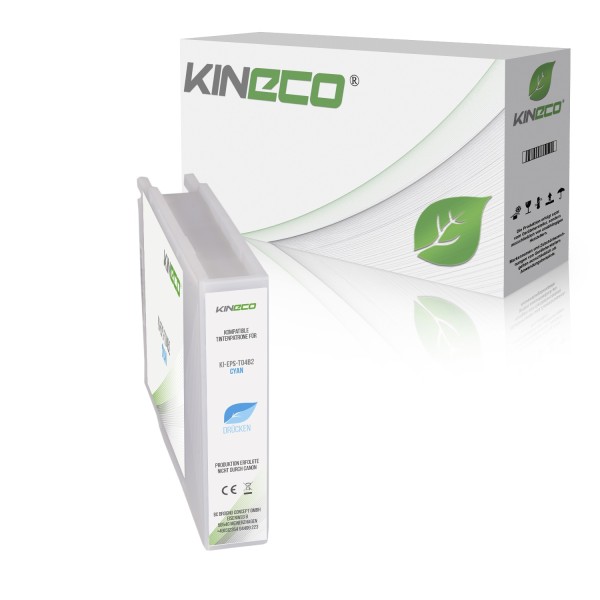 Tintenpatrone kompatibel zu Epson WF-C8690 C13T04B240 XL Cyan