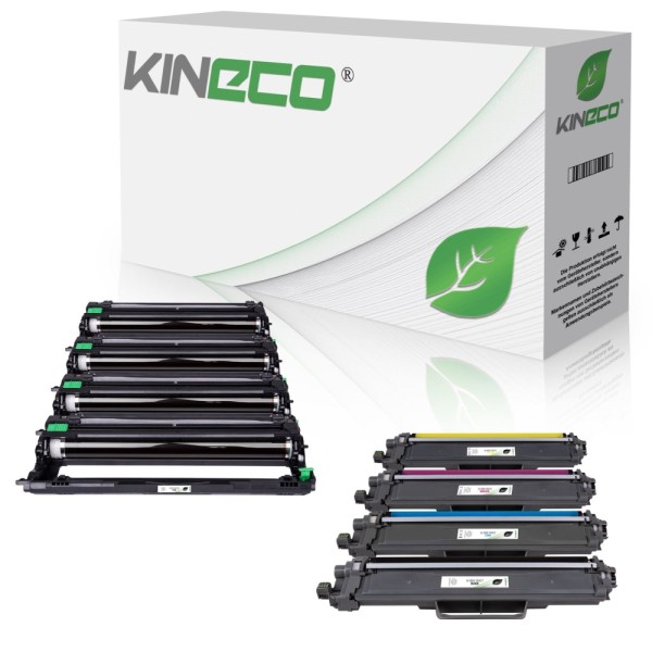 Kineco Multipack Set 4 Toner + 4 Trommel Brother TN247 DR243