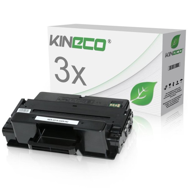 Kineco Multipack 3 Toner Xerox 3315 3325 106R02311 HC