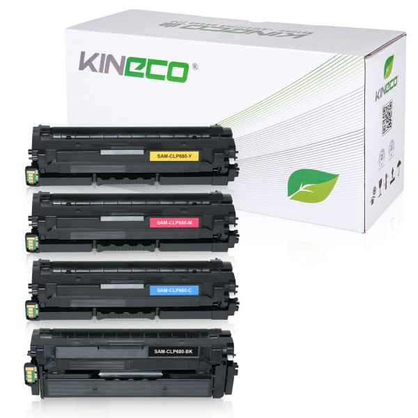 4 Toner kompatibel zu Samsung CLP-680 XL