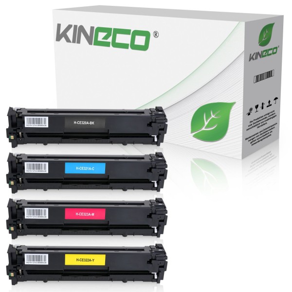 4 Toner kompatibel zu HP CE320A-CE323A XL